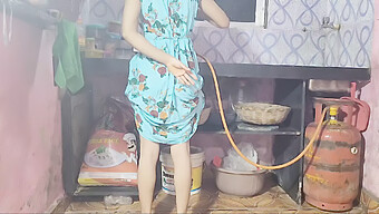 Indian Housewife Shares Her Husband With Younger Partner In Kitchen